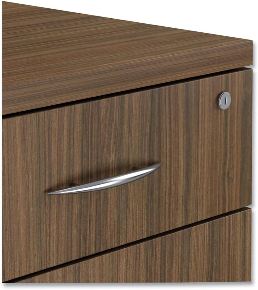 Alera Alera Valencia Series Mobile Pedestal File, Left/Right, 3-Drawer: Box/Box/File, Legal/Letter, Walnut, 15.88 X 20.5 X 28.38