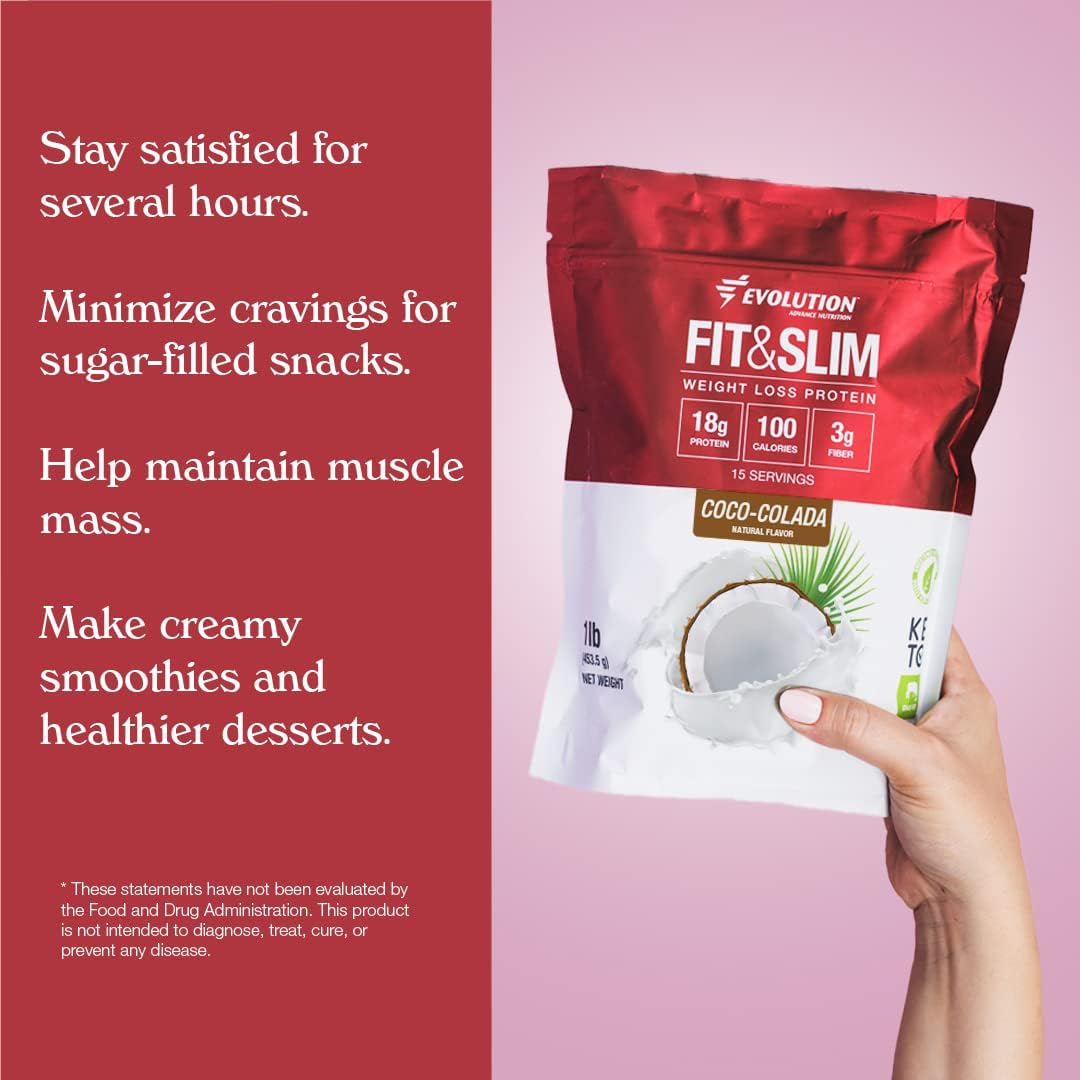 Evolution Advance Nutrition Fit & Slim Blend – Grass-Fed Whey Protein Powder for Easy Digestion, Keto-Approved, Non-GMO, Stevia Sweetened, Natural Flavor – 2 Pounds (Vanilla)