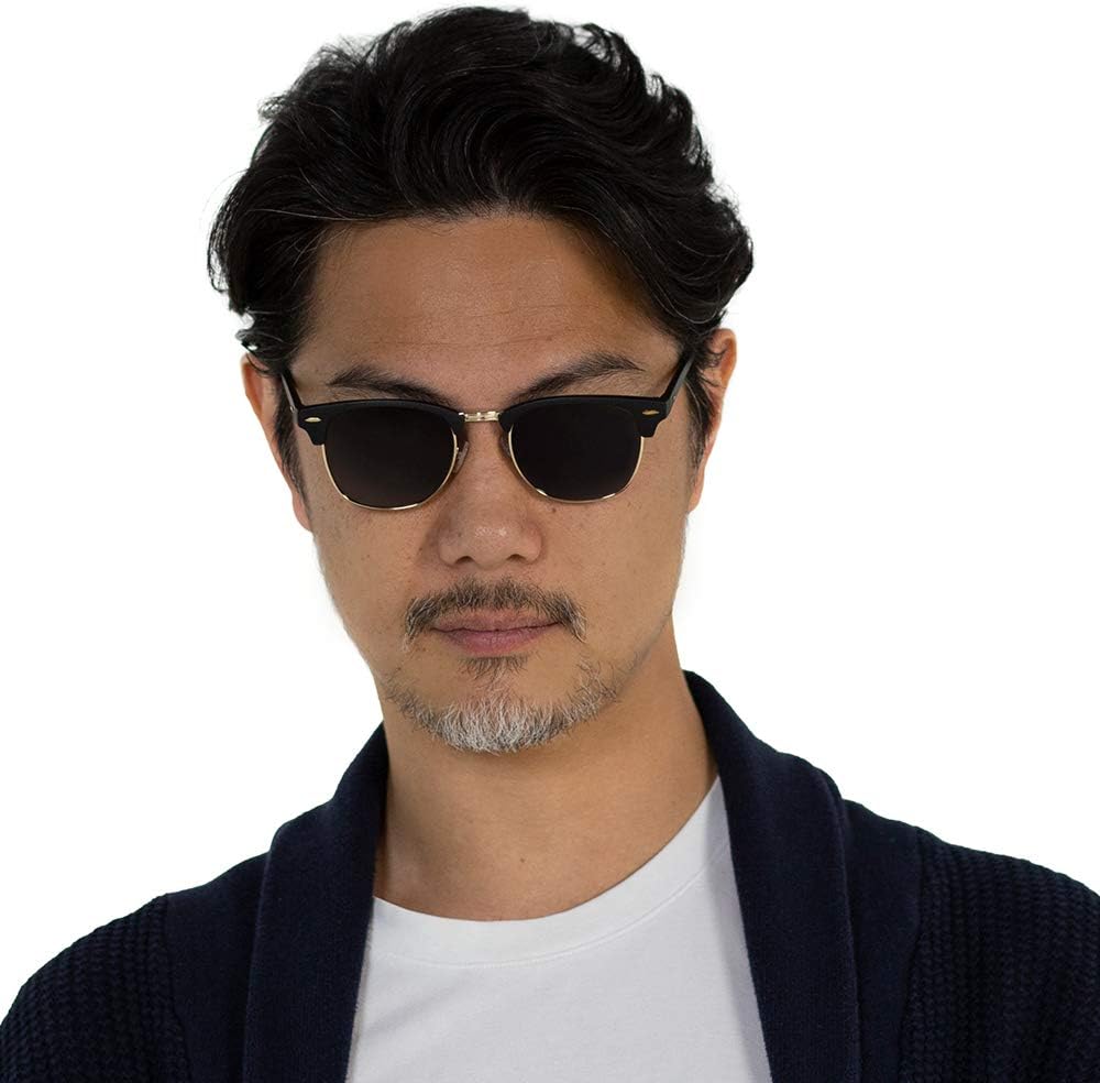 VITENZI Bifocal Sunglasses for Men Women Semi Rimless Reading Sun Tinted Glasses with Readers - Tivoli