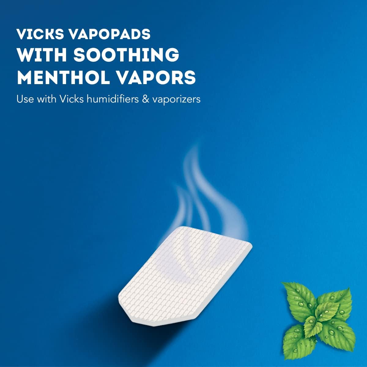 Vicks VapoPads– Soothing Menthol Vapor Pads 6 Count (Pack of 1) | Use with Vicks Humidifiers, Vaporizers, Waterless Vaporizers, and Sinus Inhalers