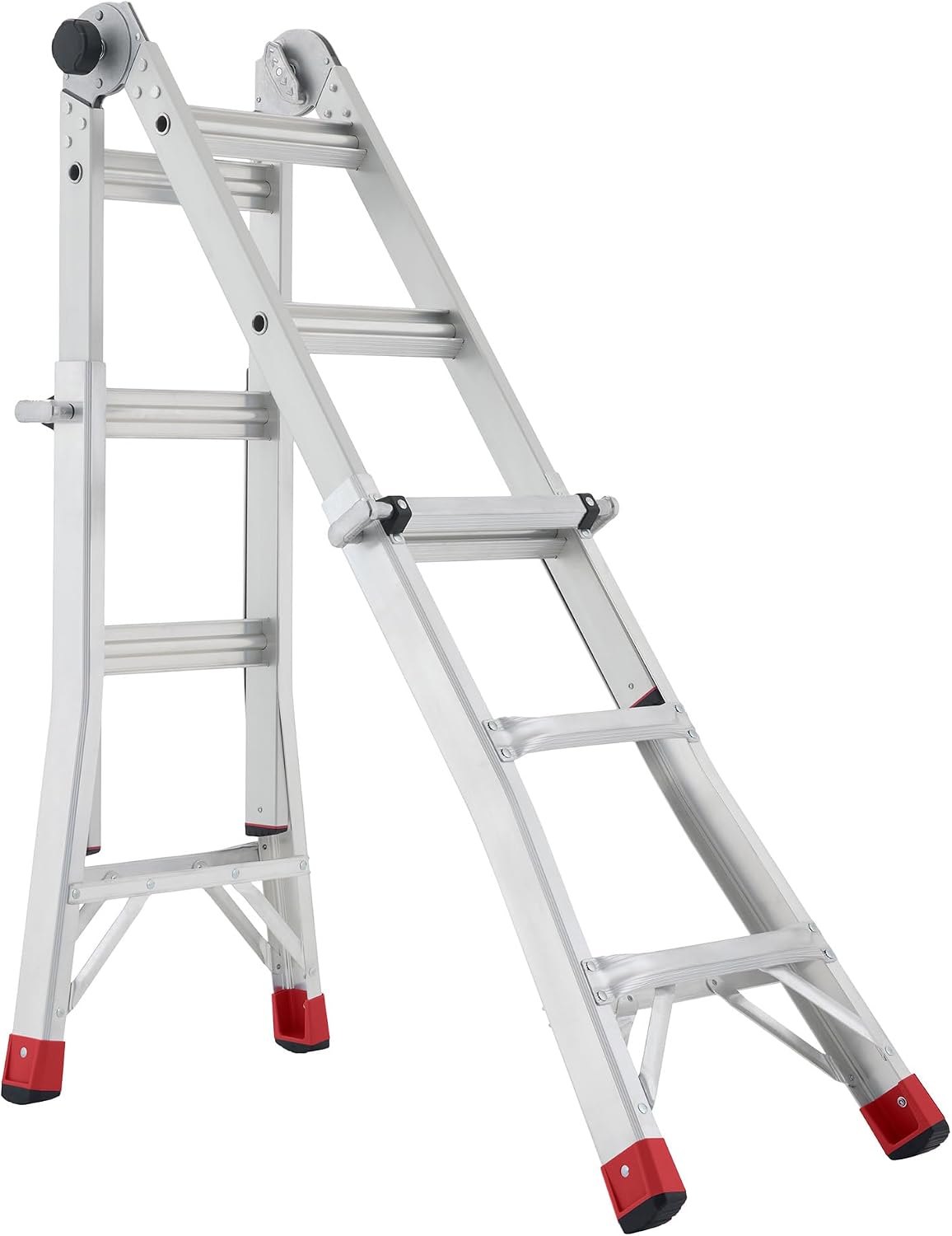 Lift Ladders 18-Ft Multi-Position Aluminum Ladder, 5-in-1, 300 lb. Capacity