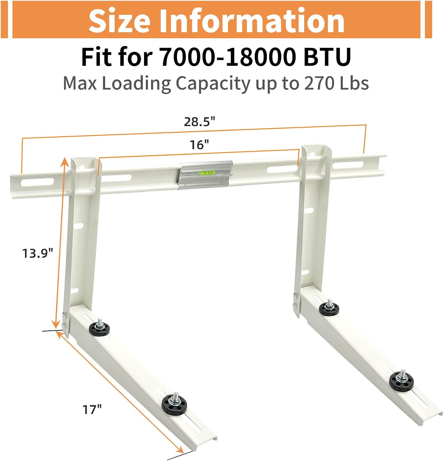 Mini Split Wall Mounting Bracket for Outside Ductless Mini Split AC Heating System 9000-36000 Btu