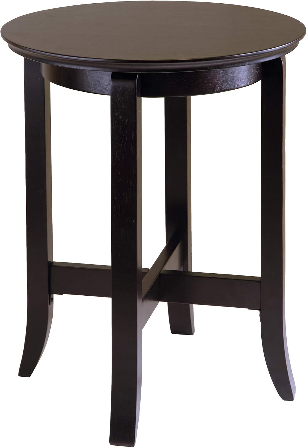 Winsome Toby Round End Table | Small Practical and Elegant Round Table for Bedroom, Den, or Living Room, Furniture Essentials for New Homes