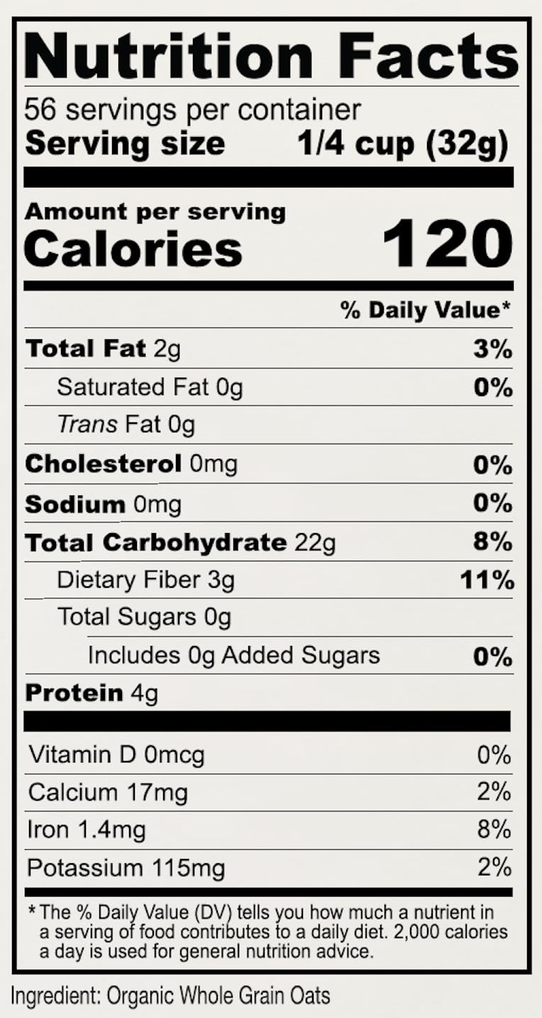 Anthony's Organic Whole Grain Oat Flour, 4 lb, Gluten Free, Non GMO, Non Irradiated, Finely Ground, Vegan