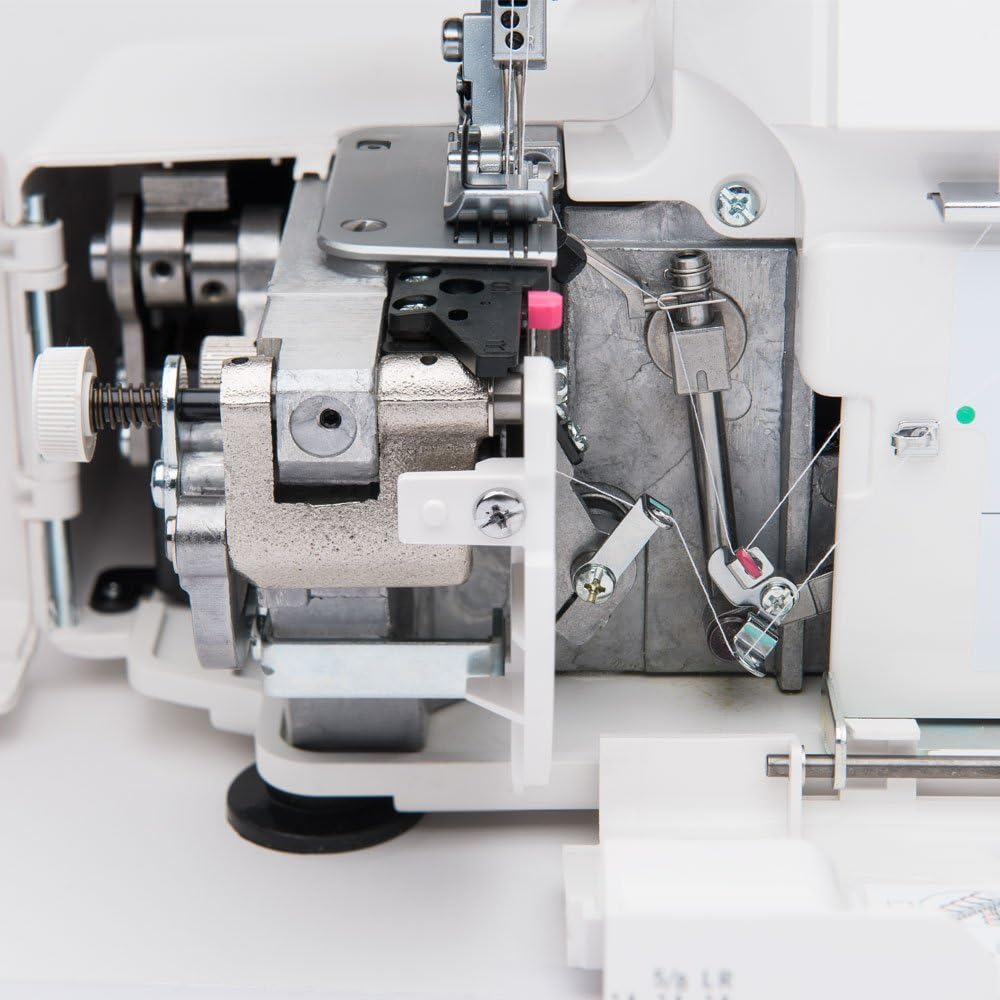 Janome MOD-8933 Serger with Lay-In Threading, 3 and 4 Thread Convertible with Differential Feed