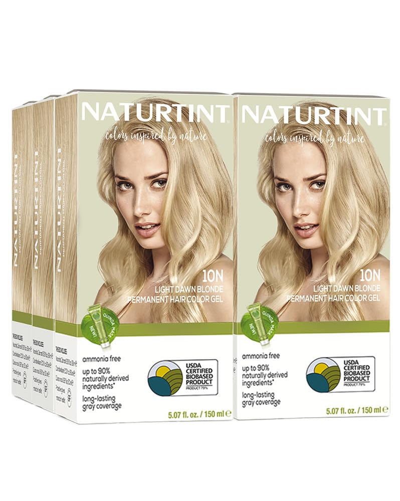 Naturtint 9N Honey Blonde Permanent Hair Color (Pack of 1), Ammonia Free, Vegan, Cruelty Free, up to 100% Gray Coverage, Long Lasting Results (Packaging may vary)