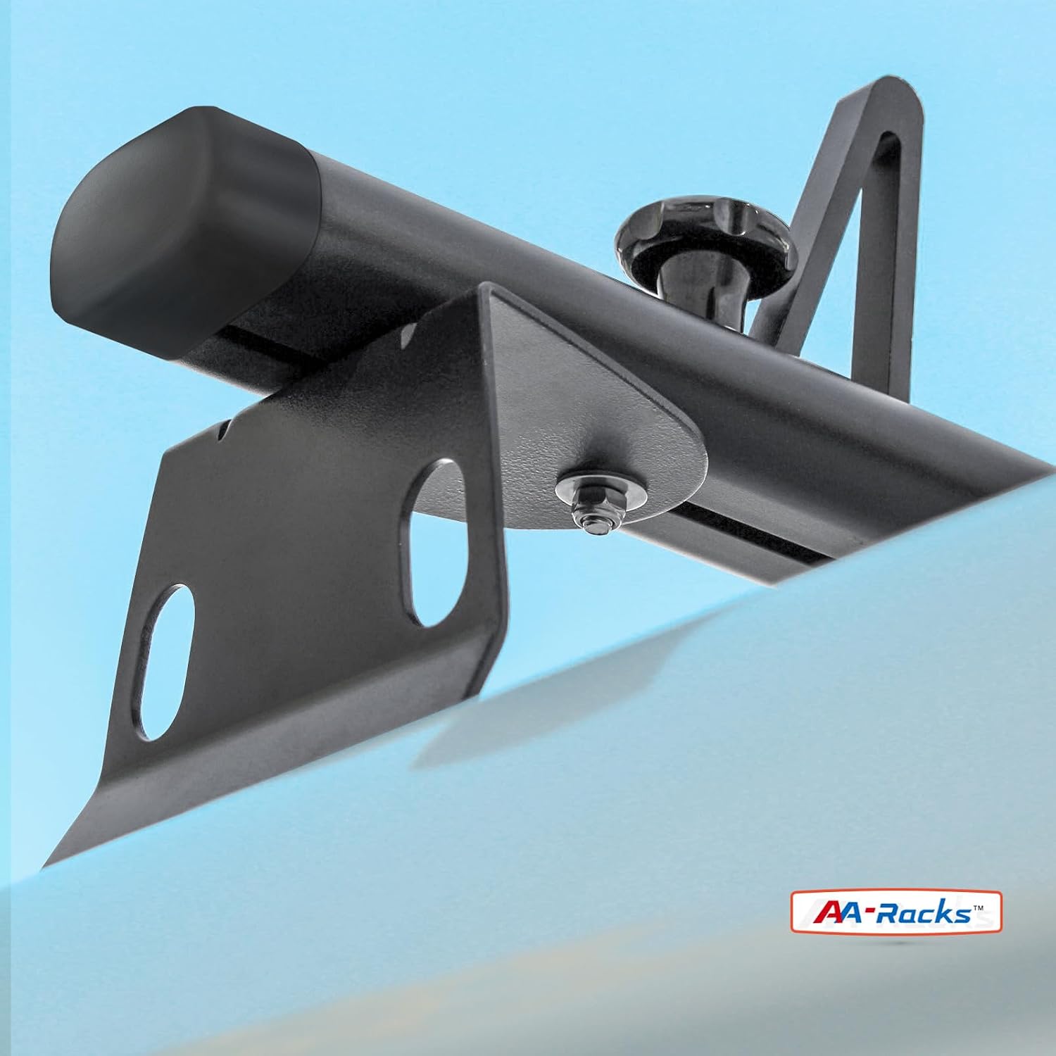 Model ADX32-C Aluminum 2 Bar (60") Universal Drilling Truck Camper Roof Rack with Ladder Stopper Sandy Black