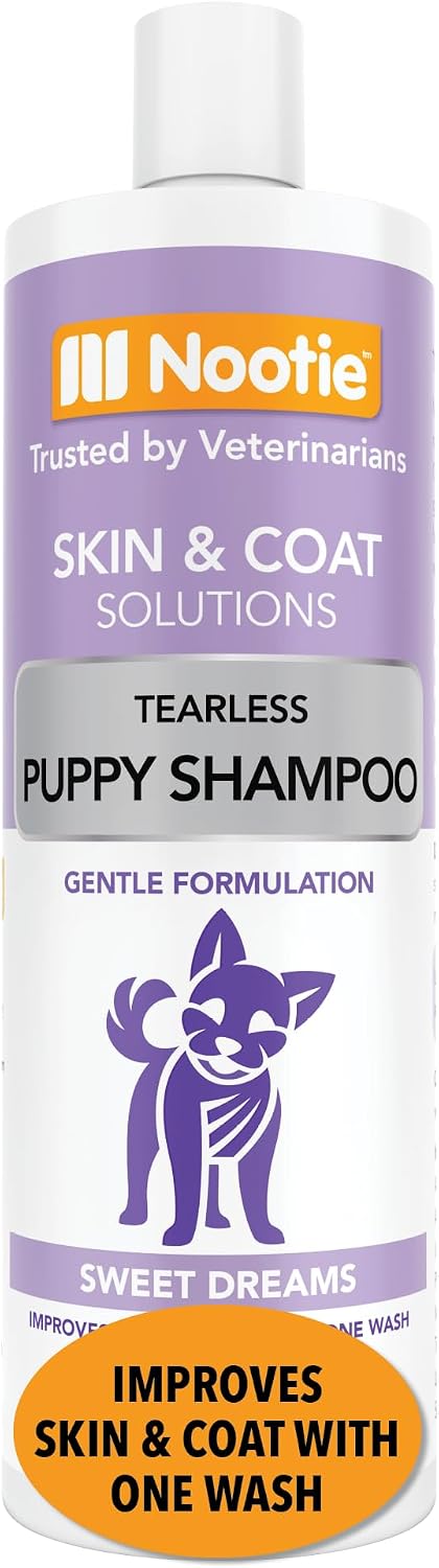 Nootie Cucumber Melon Pet Shampoo for Dogs & Cats, Gentle Oatmeal Formula | 16 oz, dog wash for sensitive skin, helps relieve dry itchy skin for dogs, natural ingredients, cleans & conditions