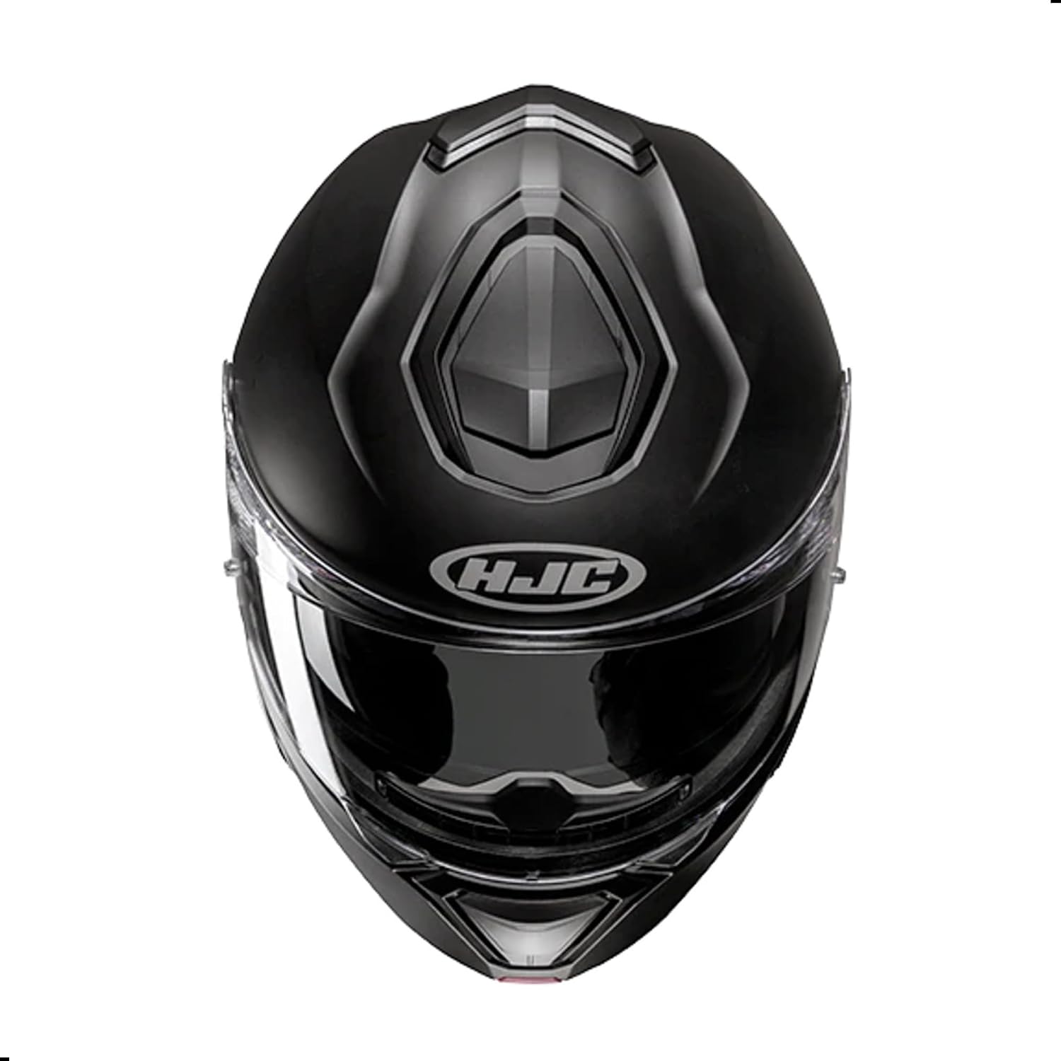 HJC i91 Solid Modular Motorcycle Helmet with HJ-33 Pinlock Shield, DOT Approved (Semi Flat Black, Medium)