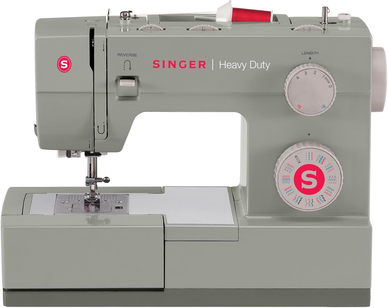 SINGER | Heavy Duty 4452 Sewing Machine 4411, 4423, 4432, and 4452 Mechanical Heavy Duty Sewing Machines Extension Table, Gray