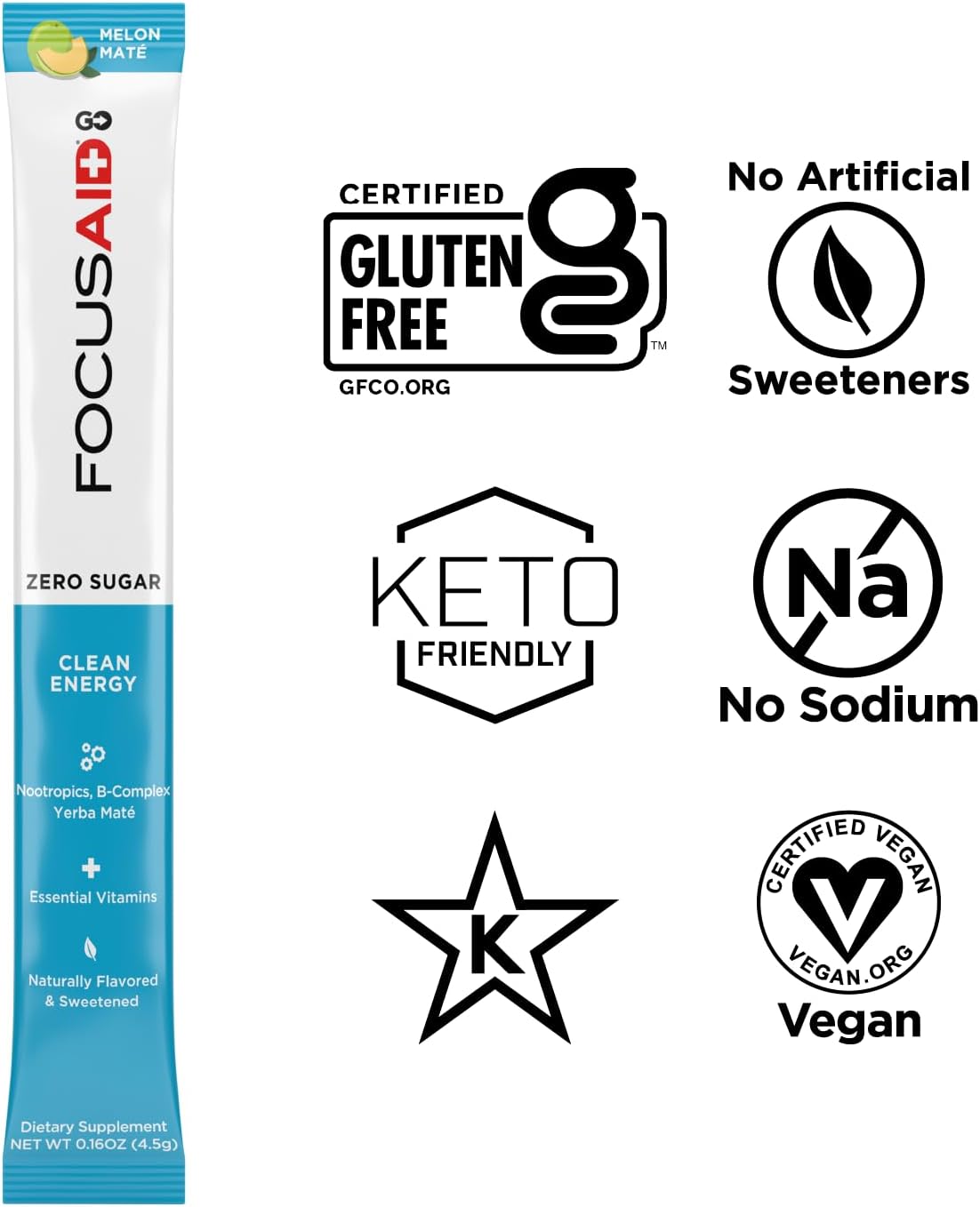 LIFEAID IMMUNITYAID GO Zero Sugar Hydration Packets (14 Packets)