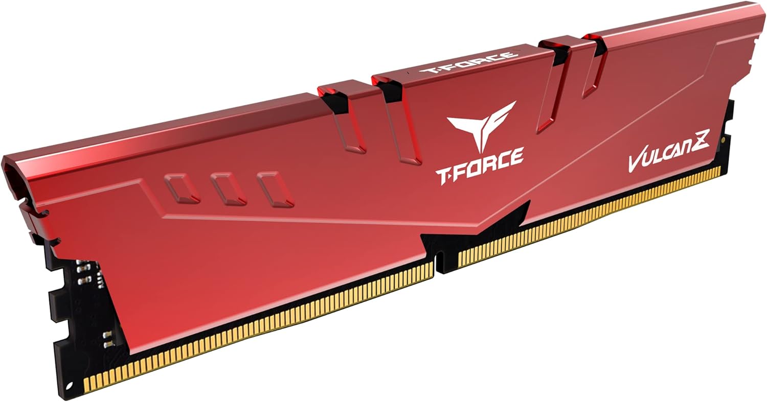 TEAMGROUP T-Force Vulcan Z DDR4 16GB Kit (2x8GB) 3200MHz (PC4-25600) CL16 Desktop Memory Module Ram (Gray) - TLZGD416G3200HC16CDC01
