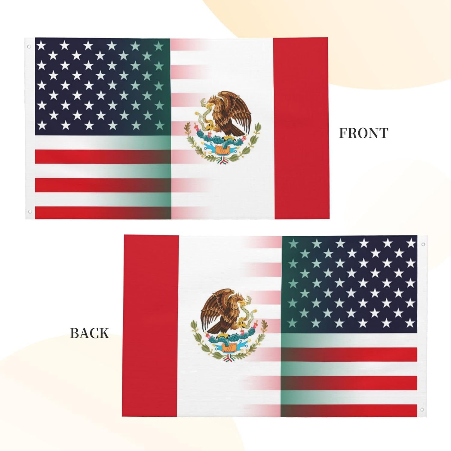 Nicaragua Nicaraguan And American Flag America USA 3x5 Ft Indoor Outdoor Decor Banner National Flags for Garden Yard Car Outside Decoration