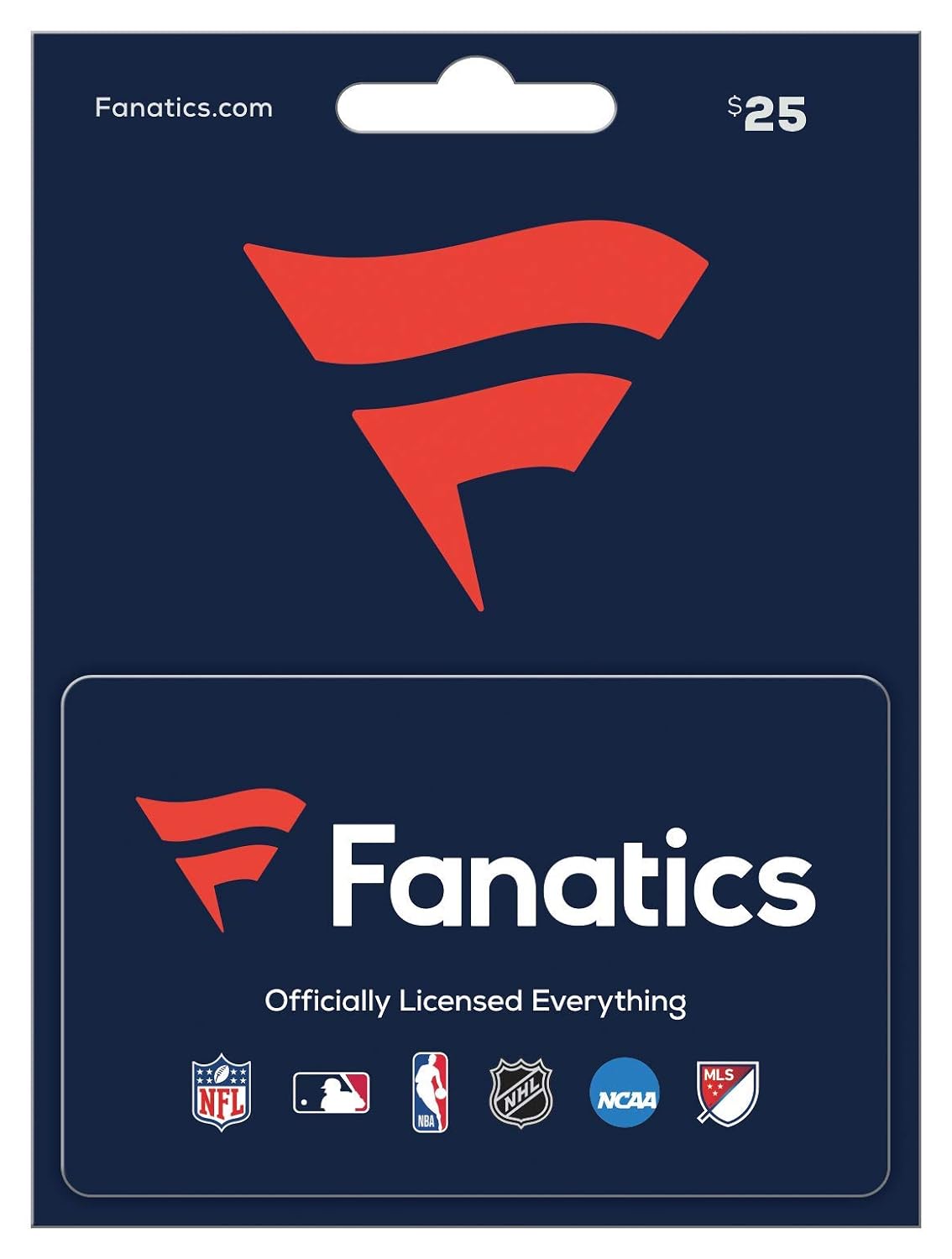 Fanatics Physical Gift Card - $25