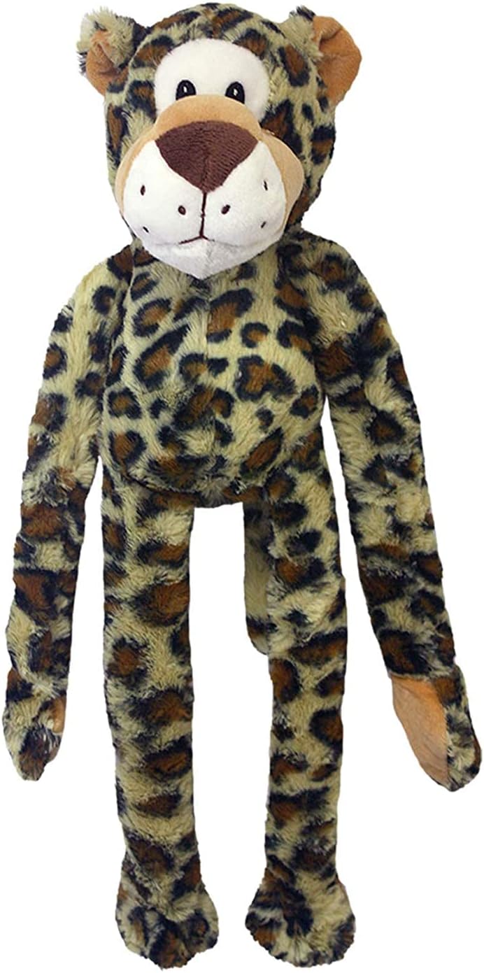 Multipet Swingin' Safari Monkey Dog Plush Toy - Squeaky Dog Toy for All Dogs - Extra Soft Plush Dog Toy - Stuffed Animal Dog Toy for Cuddling & Playing - Cute Dog Pet Toy (27”, Brown, 5 Squeakers)