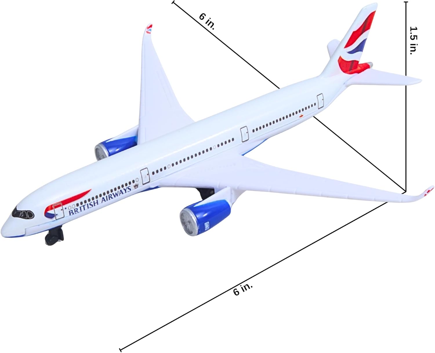 Daron British Airways Concorde Single Plane Toy , White Small