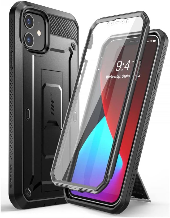 SUPCASE for iPhone 12 Mini Case (5.4 inch) with Screen Protector, Cerulean