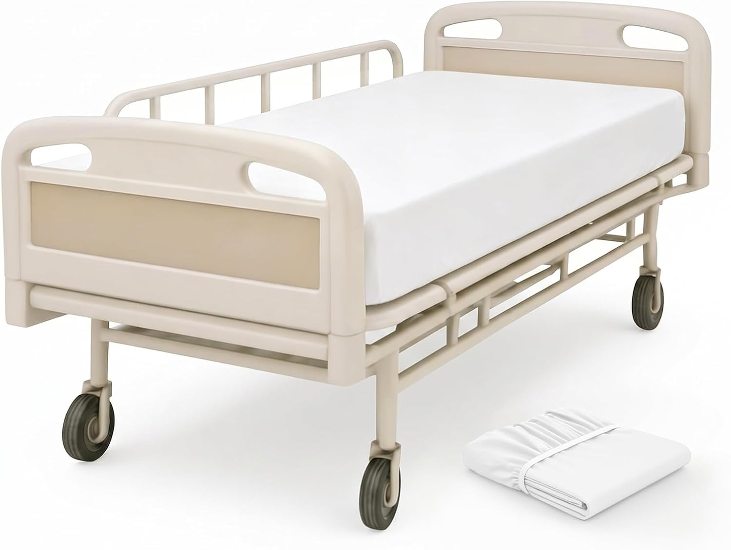 VACVELT 4 Pack Hospital Bed Fitted Sheet, 36x80 12-Inch Pocket, Pink | Premium Microfiber Fabric, 360-Degree Elastic, Skin-Friendly, Wrinkle Resistant, Machine Washable, For Home Hospital Beds