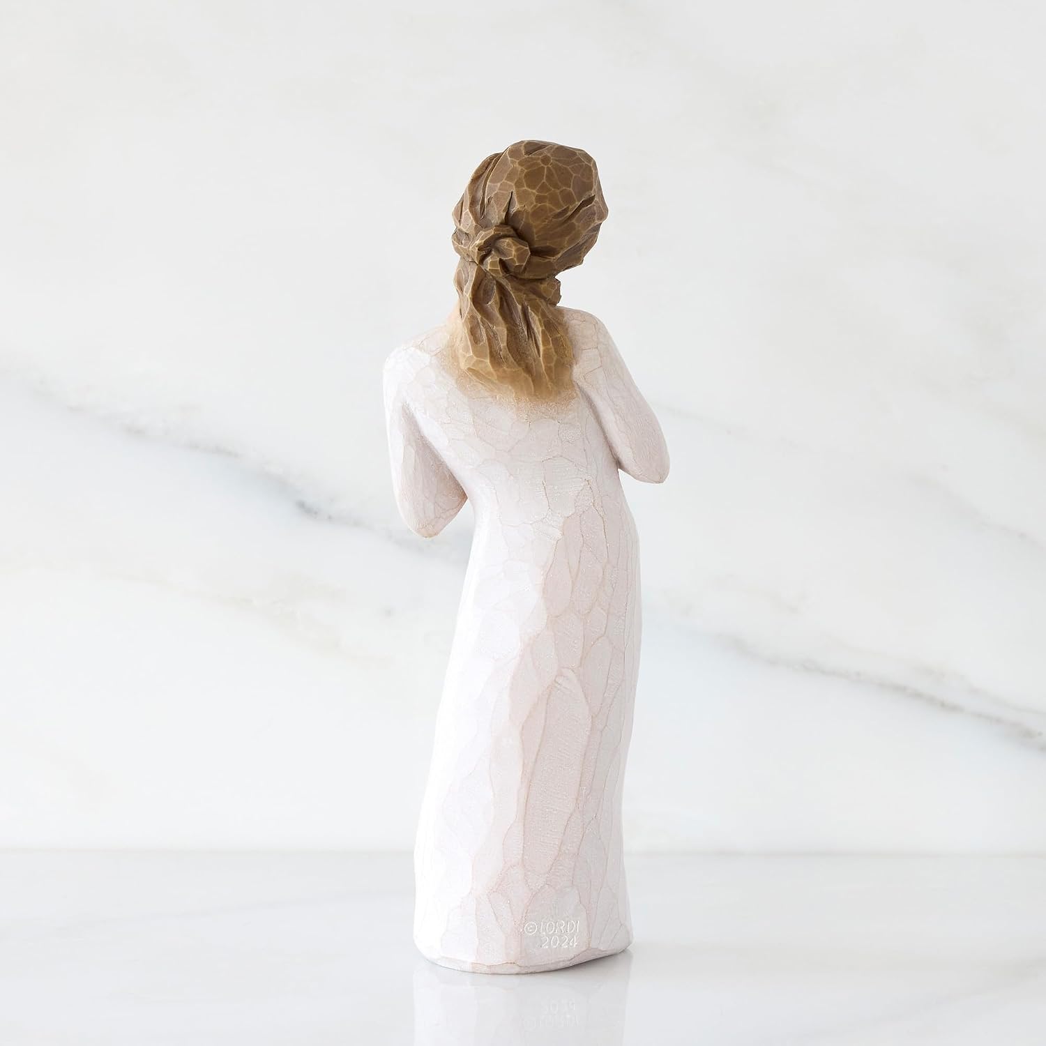 Willow Tree Quietly, Sculpted Hand-Painted Figure | Cast from a Susan Lordi Original Carving, Gift Offering Comfort, Peace, Support and Inner Strength, Includes Enclosure Card