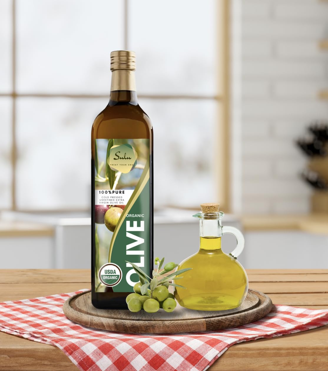 64 FL.OZ Organic Extra Virgin Olive Oil Cold Pressed