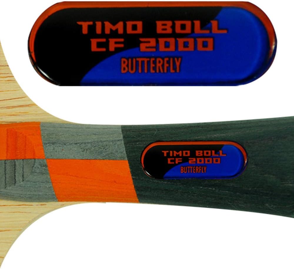 Butterfly Timo Boll Carbon Fiber Ping Pong Paddle | ITTF Approved Table Tennis Racket | Ping Pong Sponge and Rubber | Carbon Layers in Ping Pong Racket for Power | Professional Ping Pong Paddle