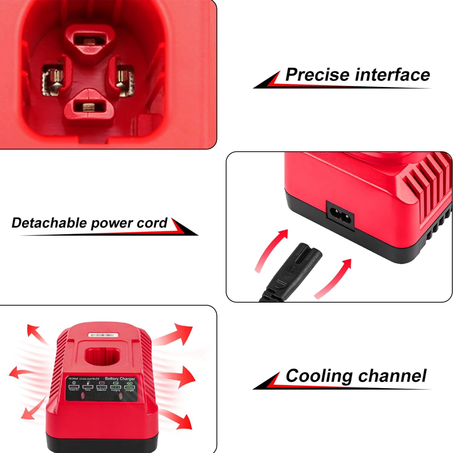 Powilling 19.2 Volt C3 Charger Replacement for Craftsman 140152004 DieHard XCP Li-ion Ni-CD Battery 1425301 1323903 130279005 11375 11376 315.PP2011