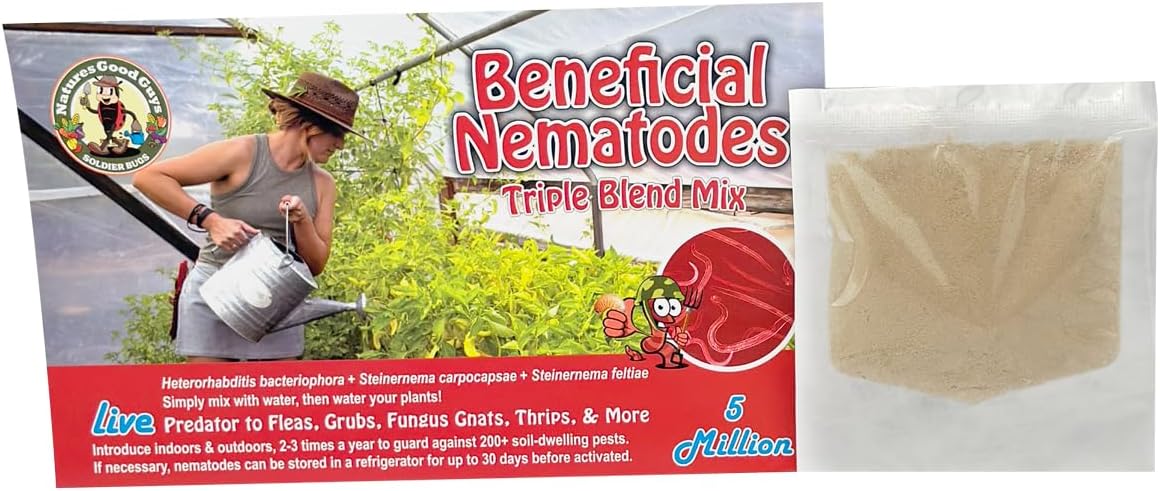 Live Beneficial Nematodes - 15 Million Hb+Sc+Sf - Kills Over 200 Different Species of Soil Dwelling and Wood Boring Insects.