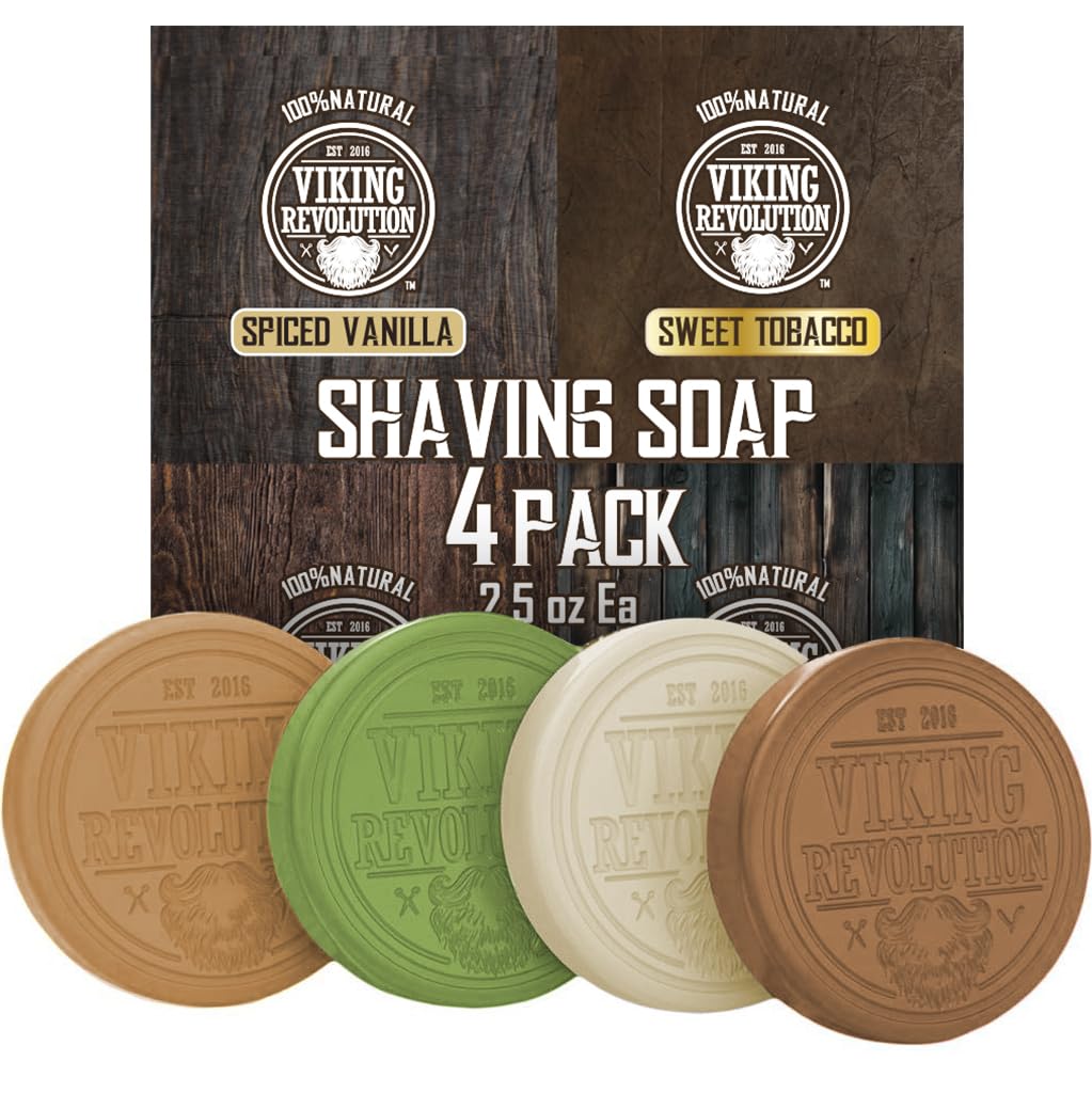 Viking Revolution Shaving Soap Variety Set 1 - 2.5 oz (4 Pack)