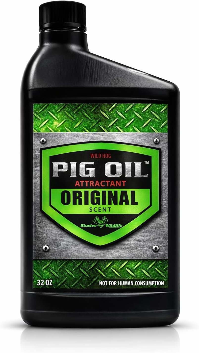 Pig Oil - Wild Hog Attractant - Long Lasting Hog Hunting Lure for attracting and harvesting Feral Hogs Around Your Feeder or Stand