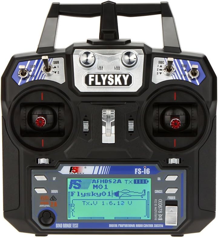 GoolRC Flysky FS-i6 AFHDS 2A 2.4GHz 6CH Radio System Transmitter for RC Helicopter Glider with FS-iA6 Receiver Mode 2