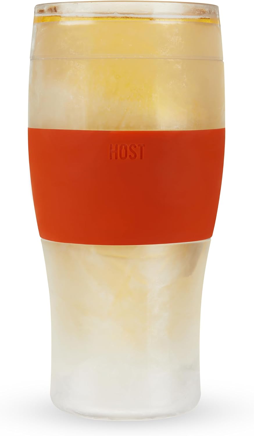 Host FREEZE Beer Glasses, Frozen Beer Mugs, Freezable Pint Glass Set, Insulated Pint Glass to Keep Your Drinks Cold, Double Walled Insulated Glasses