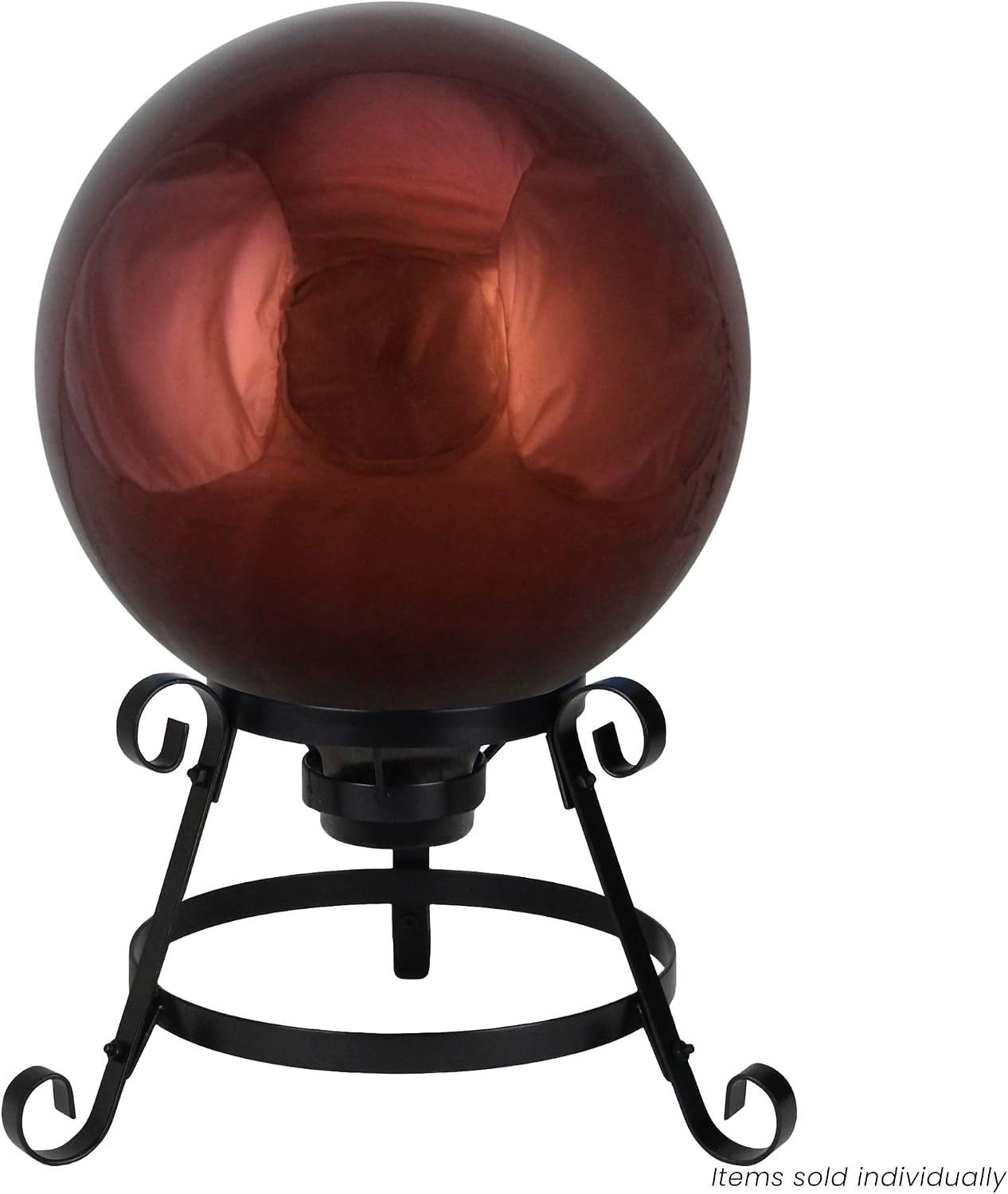 Northlight HB16068 Berry Shiny Outdoor Patio Garden Gazing Ball, 10", Red