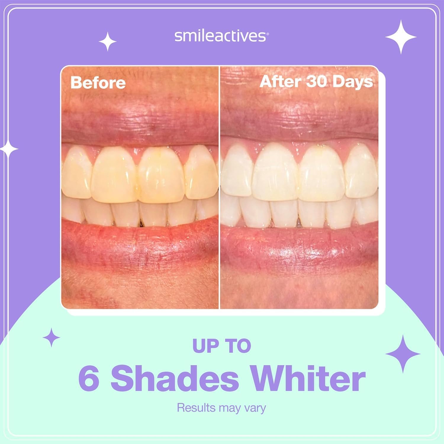 Smileactives Teeth Whitening Pen, Stain Remover Gel, Vanilla Mint, 2-Pack | Precision Brush-Tip Applicator, Dental-Grade Formula, Travel-Ready Design