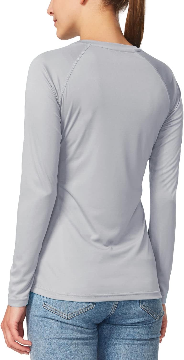 baleaf Women's UPF 50+ Sun Shirts Long Sleeve Stretchy Quick Dry | Lightweight, Rash Guard, UPF 50+ Sun Protection, Breathable Comfort material for Hking Workout, Excellent for hot weather