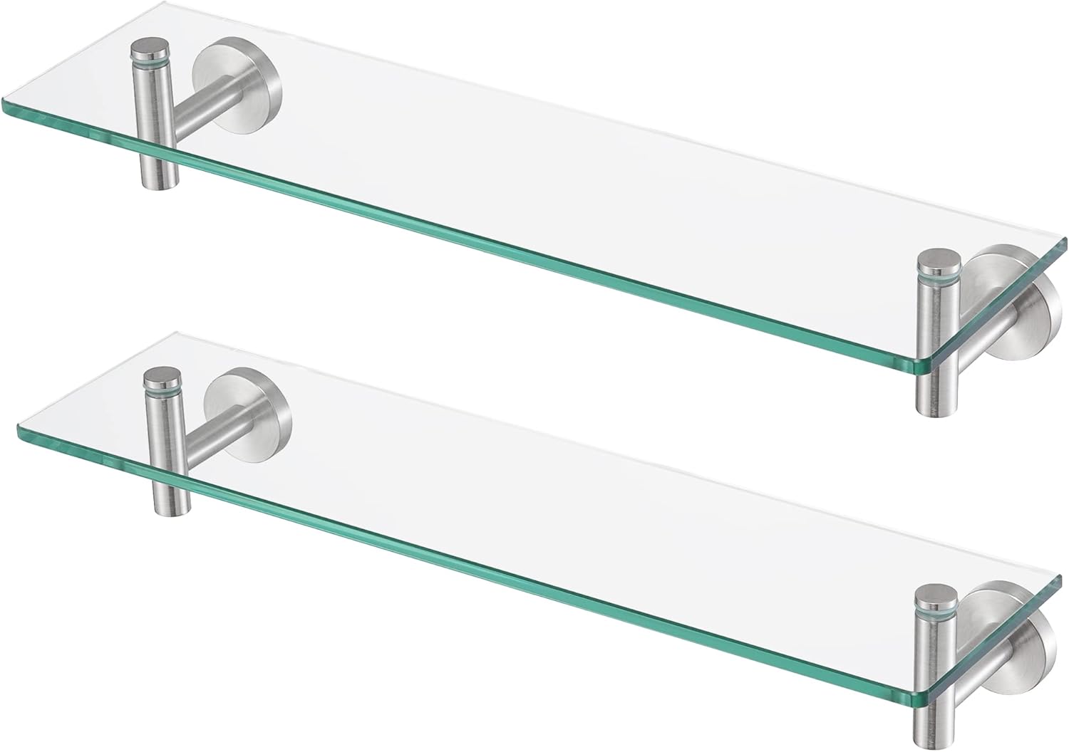 KES Glass Shelf for Bathroom, 20-Inch, 3 Pack, Brushed Finish