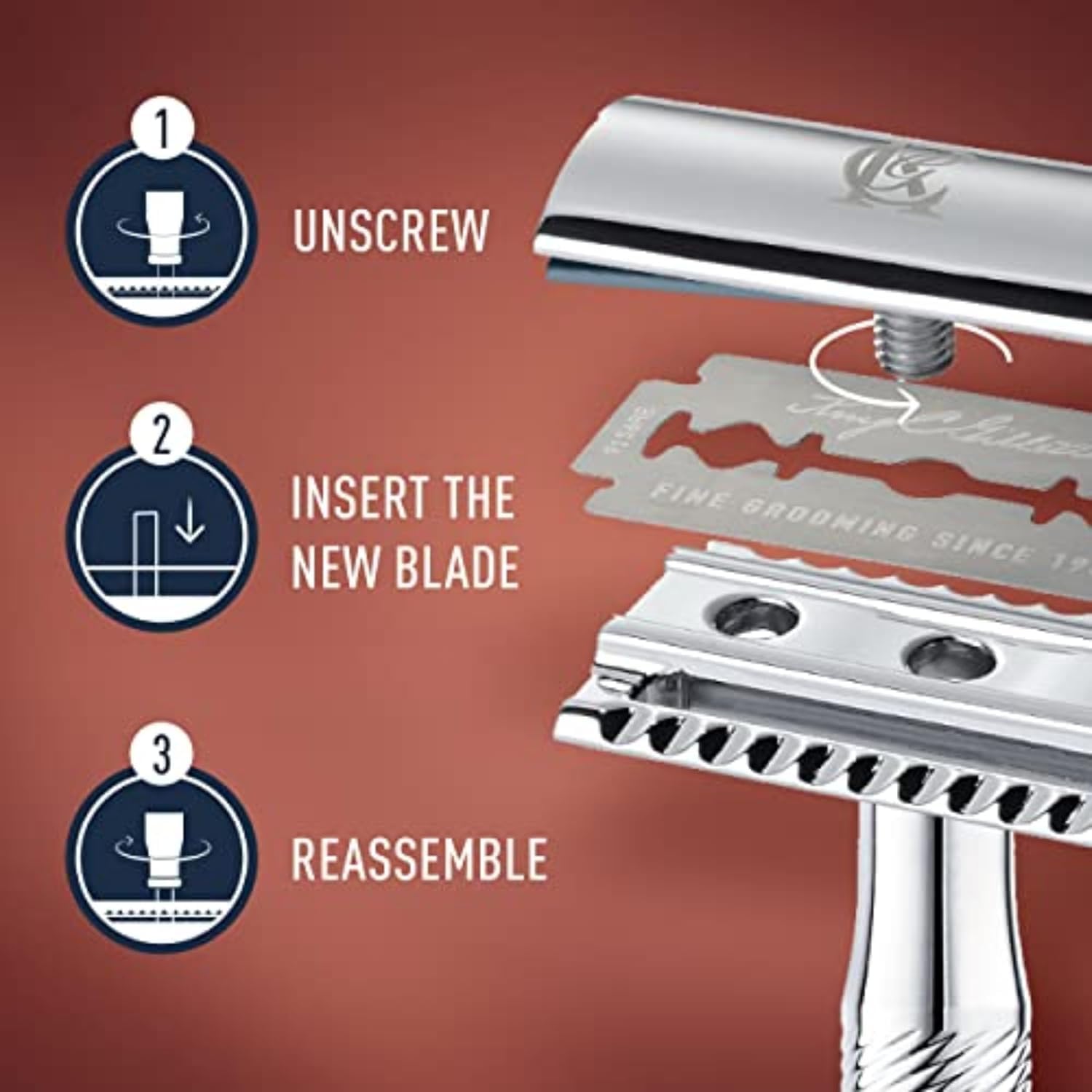 King C. Gillette Double Edge Safety Razor Blades 10 count, Stainless Steel Platinum Coated Blades