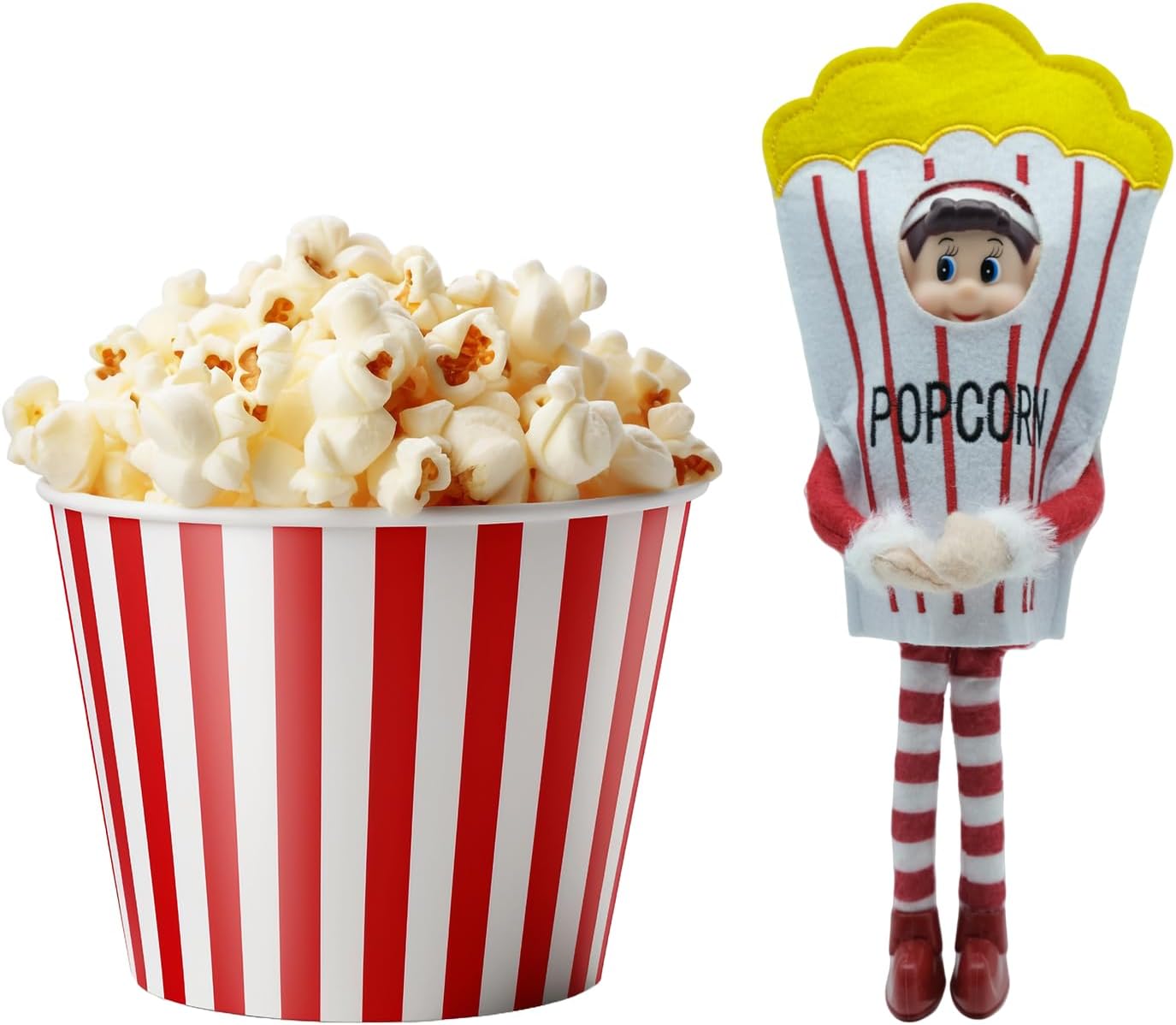 LovelfStory Christmas Sweet Popcorn Elf Doll Accessories Clothes