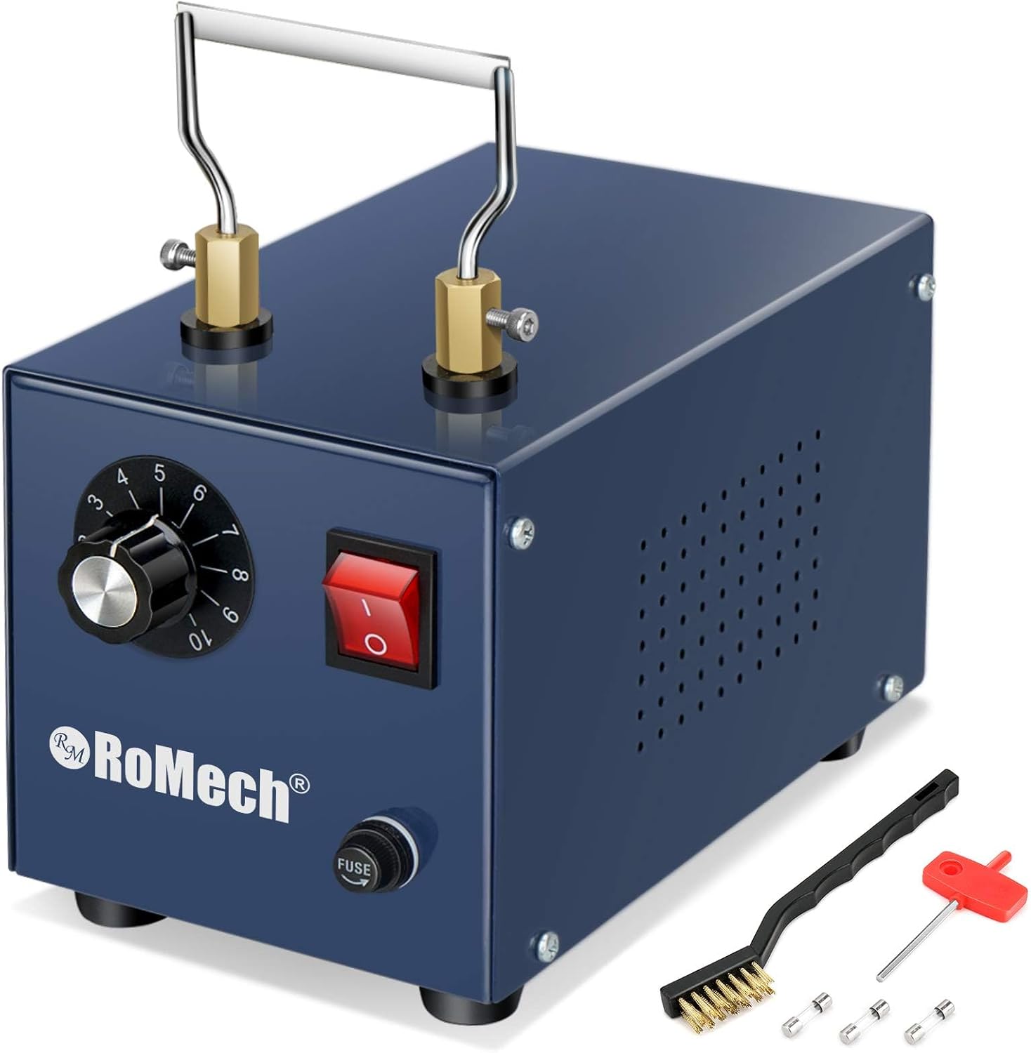 ROMECH 30W Electric Rope Cutter, Hot Knife Thermal Blade, Bench Mount Cutting Tool Kit for Braid Fabric Webbing Belting Ribbon (30W, RM-016)