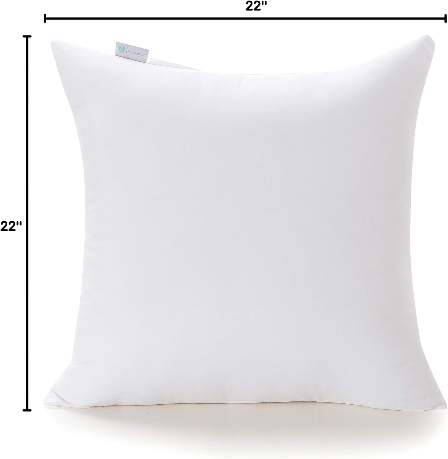Acanva Polyester Decorative Rectangle Throw Pillow Inserts, Hypoallergenic Form Stuffer Cushion Sham Filler, 16x26, White, 1 Count (Pack of 1)