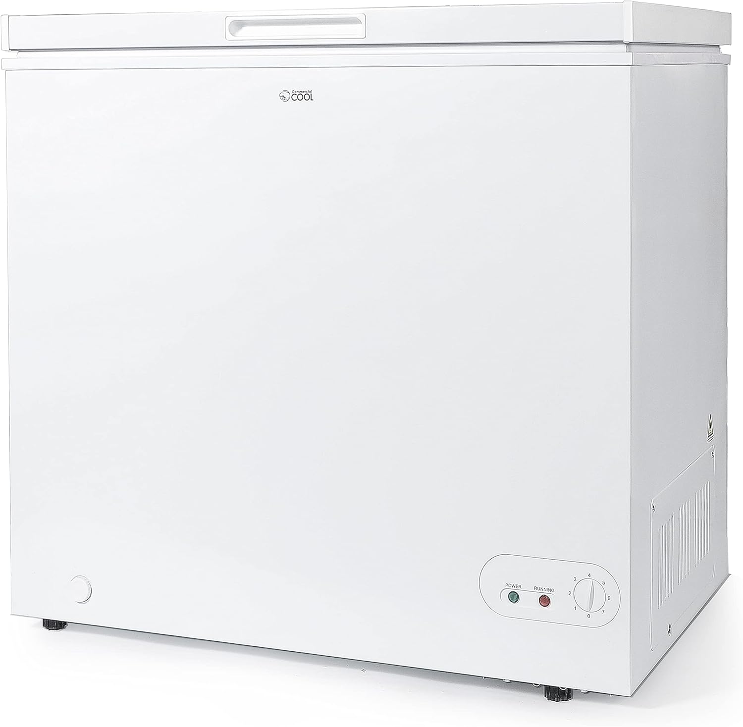 Commercial Cool Upright Freezer, Stand Up Freezer 5 Cu Ft with Reversible Door, White