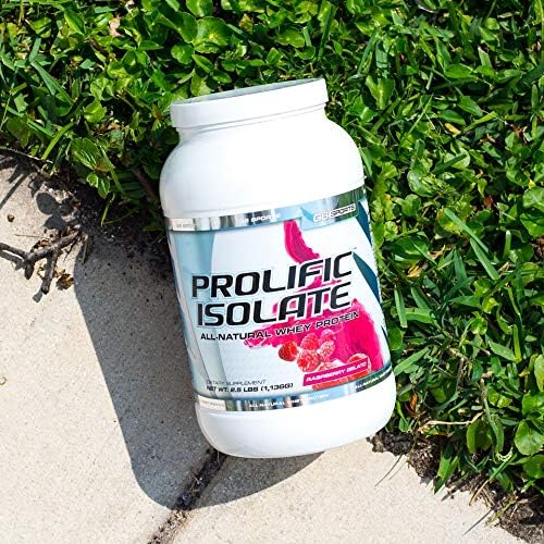 Nutrition Prolific Isolate All Natural Whey Protein Isolate (Gluten Free, Lactose Free, Stevia Sweetened, 25g Protein, 100 Calories) – 2.5lb Jar – Chocolate