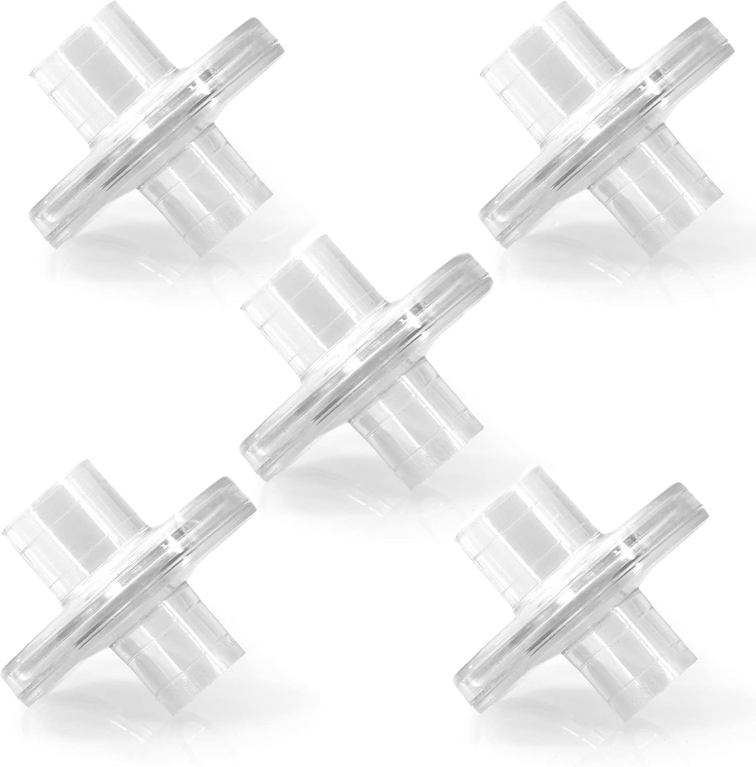 Universal CPAP and BIPAP Inline Air Filters Compatible Replacement for Dreamstation and ResMed Sleep Machine, 22mm Tubing, 5 Pack