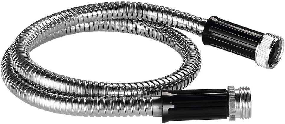 Beaulife Metal Garden Hose 100 ft Flexible No Kink Lightweight RV Drinking Water Hose Extension Leader Hose Heavy Duty Outdoor