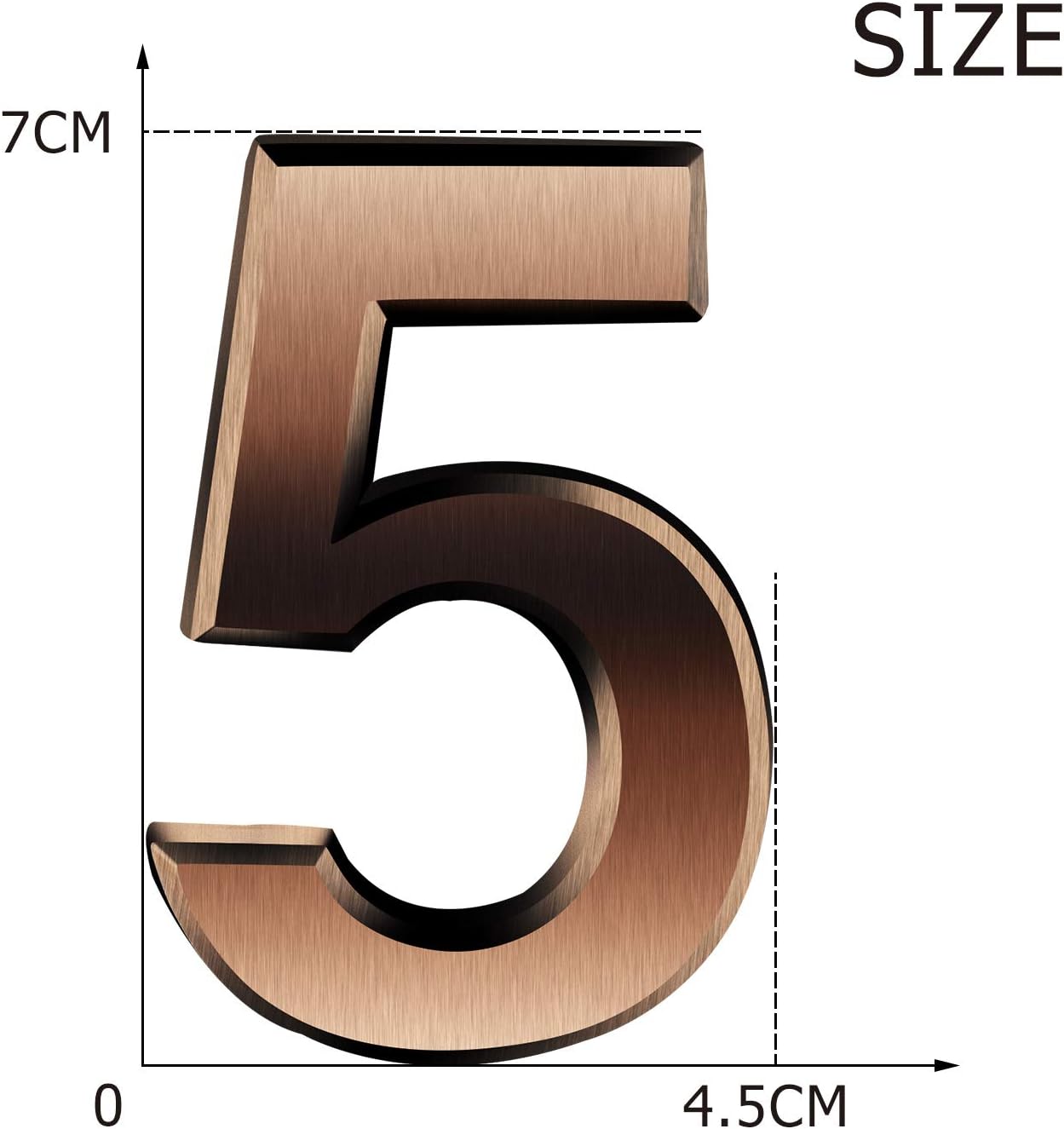 20 Pieces House Numbers Mailbox Numbers 0-9, 3D Door Address Numbers Self Adhesive Mailbox Numbers Sticker or House, Apartment, Office, Hotel Room