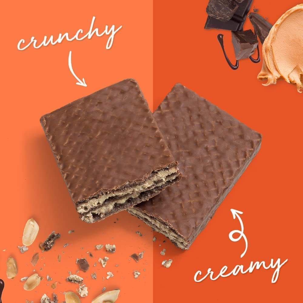 Power Crunch Protein Energy Wafer Bars, Peanut Butter Fudge, 1.4 Ounce (12 Count)