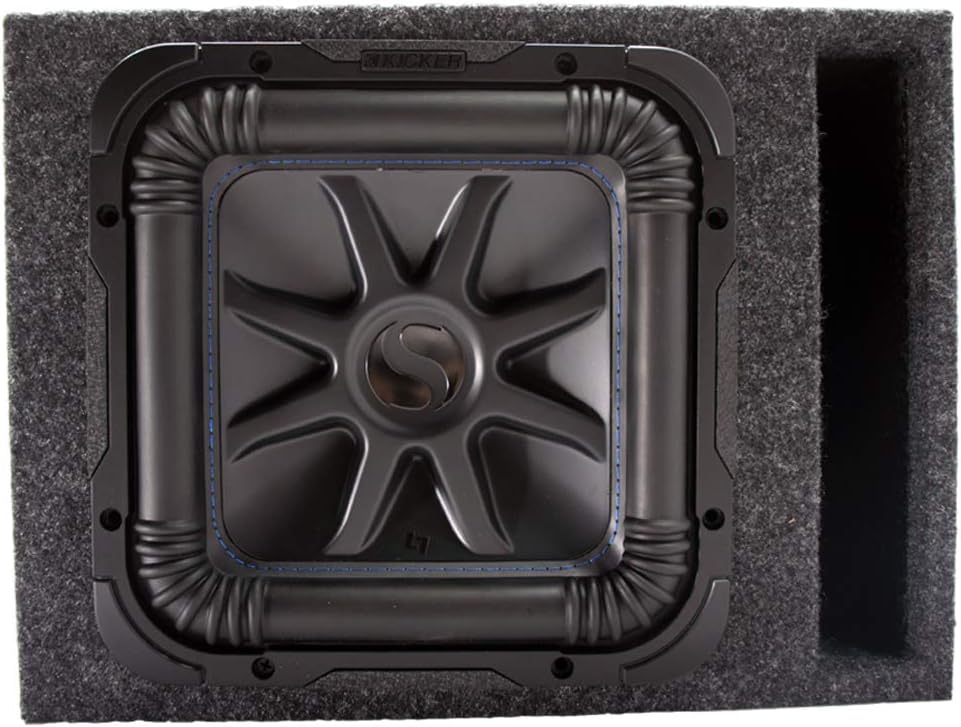 KICKER L7 15" Subwoofer with Box 44L7S152-RS 115SQV Vented Square Enclosure