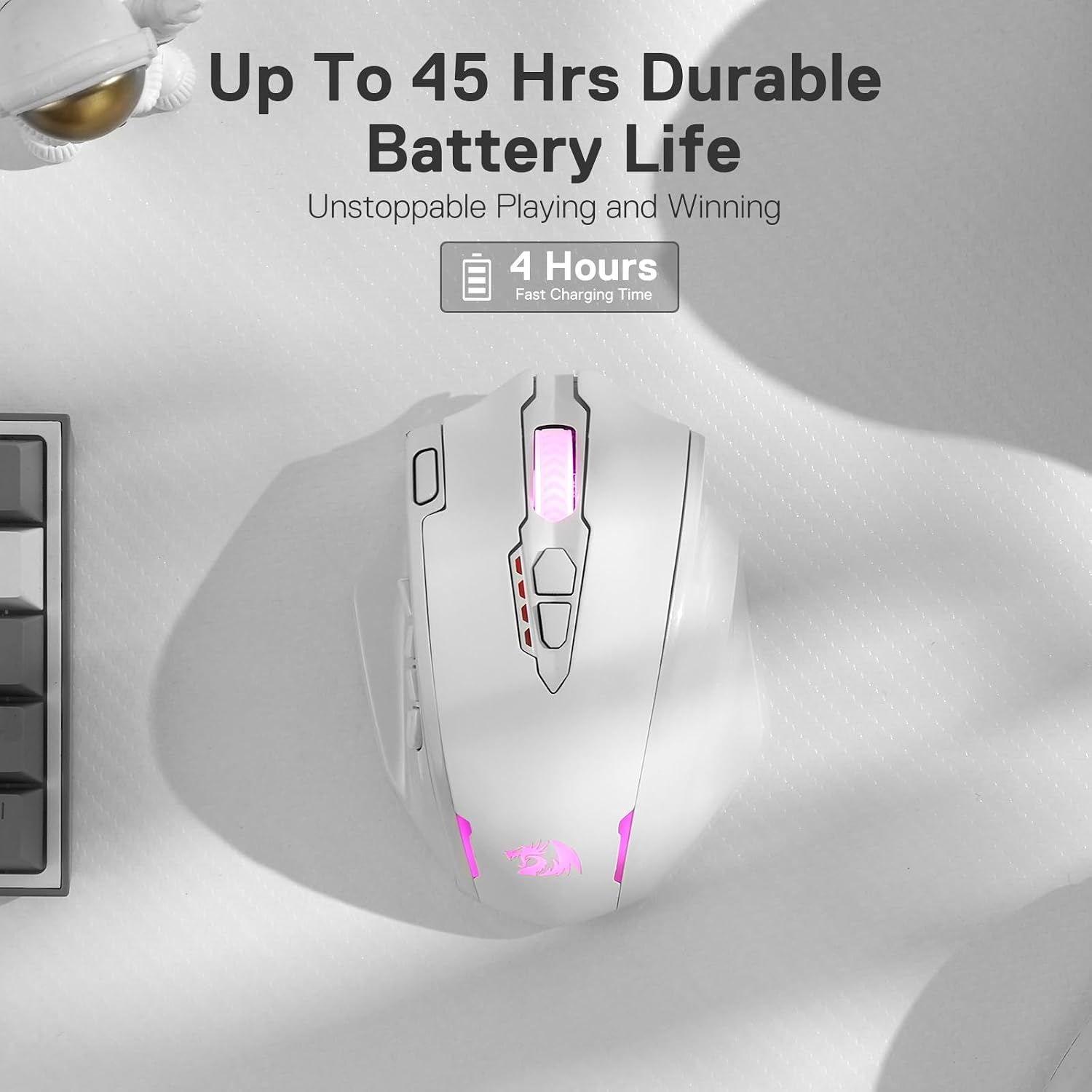 Redragon M908 Wired MMO RGB Gaming Mouse 12400 DPI Remapping Keys | Stable Lag-Free Connection, Redefine Keybinding Macro, Vibing Backlight, Ergonomic Grip Body Comfort
