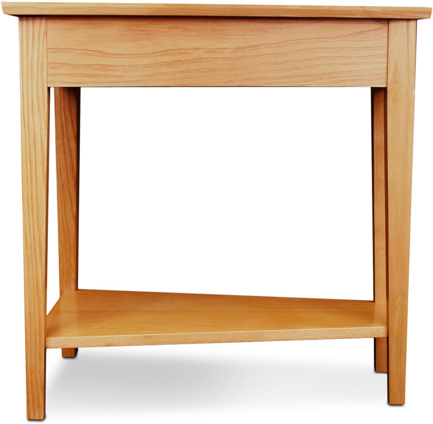 Leick Home Delton Wedge End Table, 17", Sienna