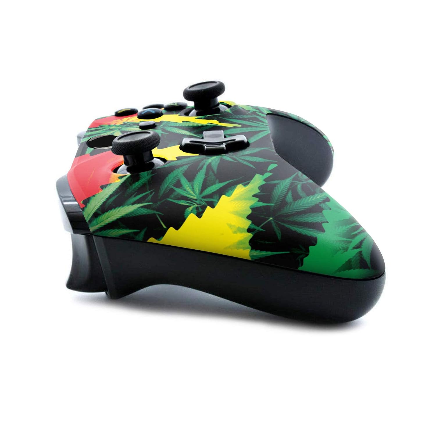DreamController Green Weed Grass Custom X-box Controller Wireless compatible with X-box One/Series X/S Proudly Customized in USA with Permanent