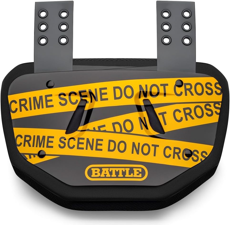 Battle Sports Novelty Football Back Plate, Kids, Adults